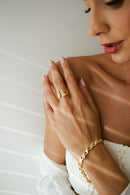 Anel Cravejado - Ajustável