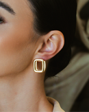 Argola Retangular Gold