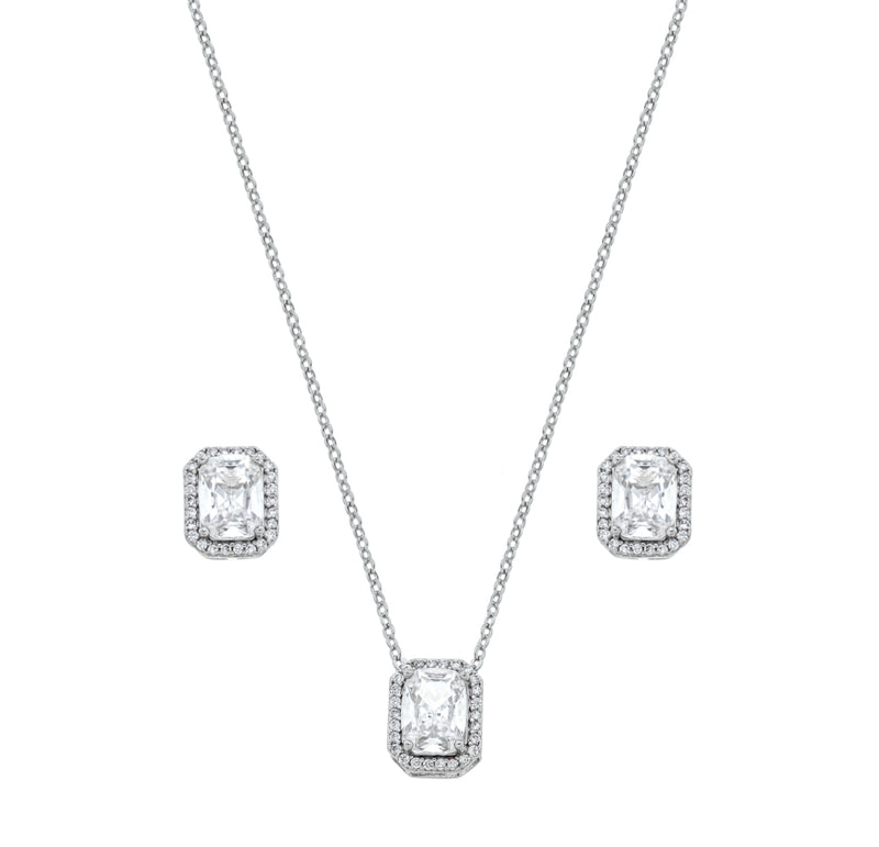 Conjunto Zirconia Cristal