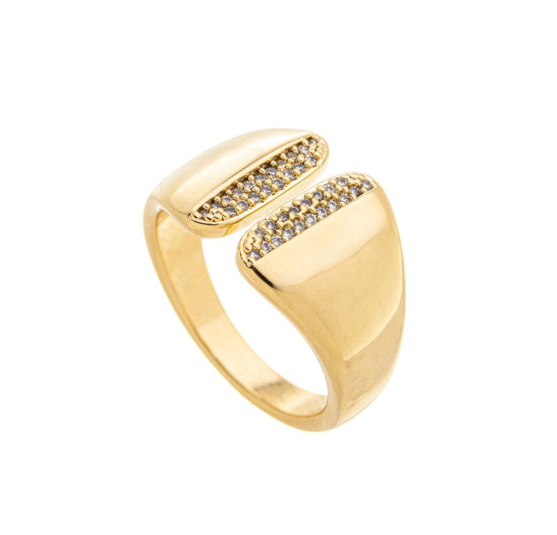 Anel Cravejado - Ajustável