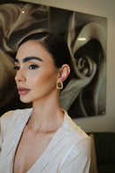 Argola Retangular Gold