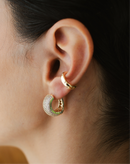 Argola cravejada - Dourada