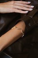 Bracelete Ondulado Cravejado