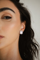 Brinco Quadrado Cravejado