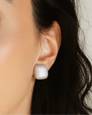 Brinco Quadrado Cravejado