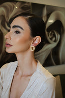 Argola Retangular Gold