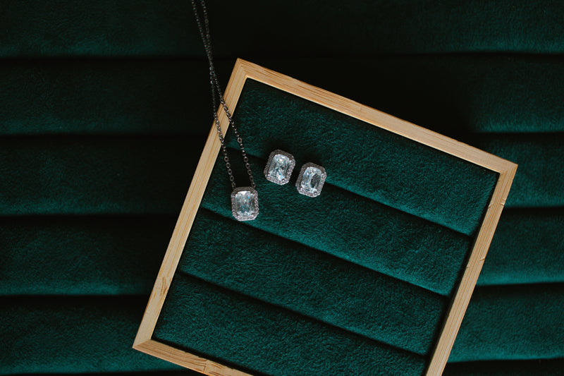 Conjunto Zirconia Cristal