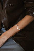 Bracelete Ondulado Cravejado