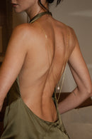 Back Chain Necklace Pearl