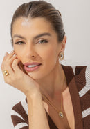 Brinco Duo Color Cravejado