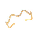 Bracelete Ondulado Cravejado