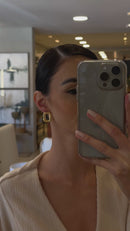 Argola Retangular Gold